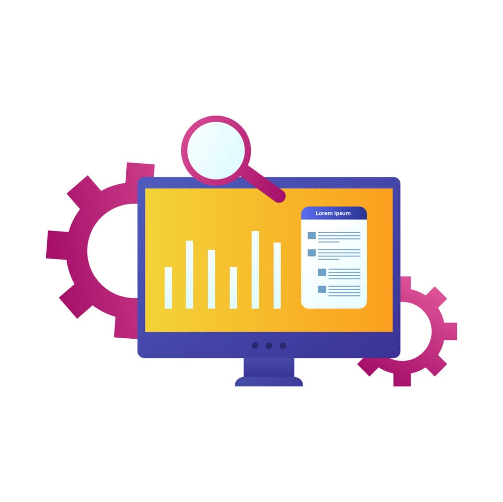 Computer Design Colorful Vector